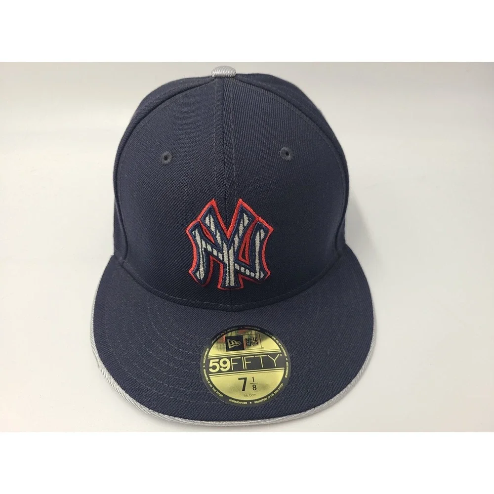 Vintage New York Yankees New Era 59Fifty Fitted 7 1/8 Hat Cap Wool Blend Men MLB